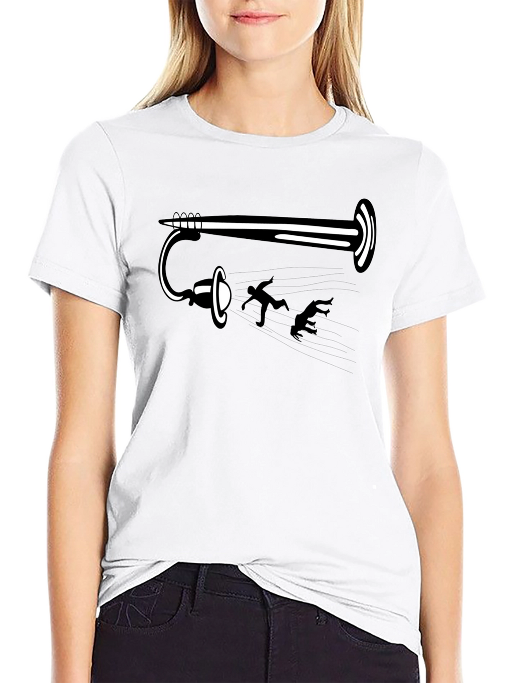 Funny Portal Gun Black T-Shirt