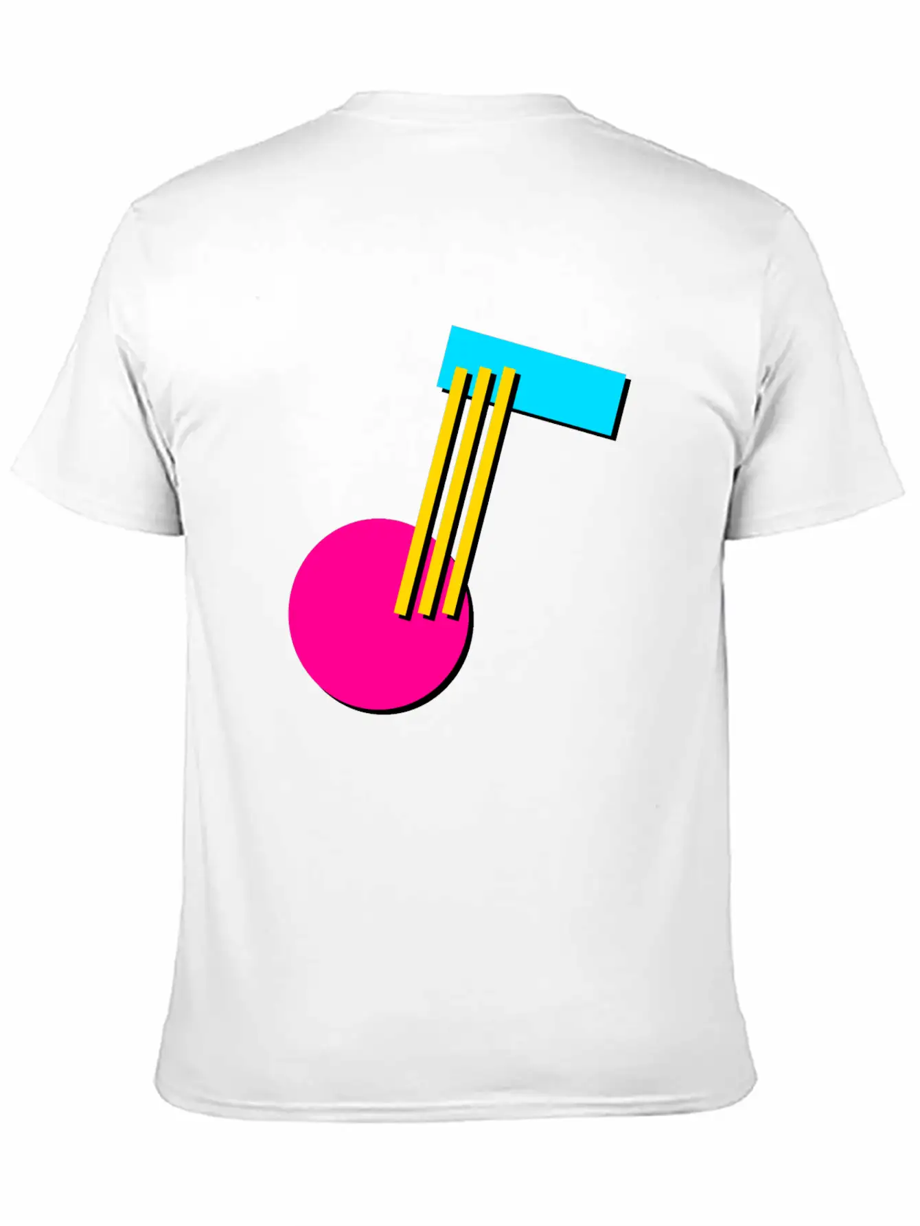 90s Geometry 9 Musical Note Breathable Soft Cotton T-Shirt – Timeless Casual Look