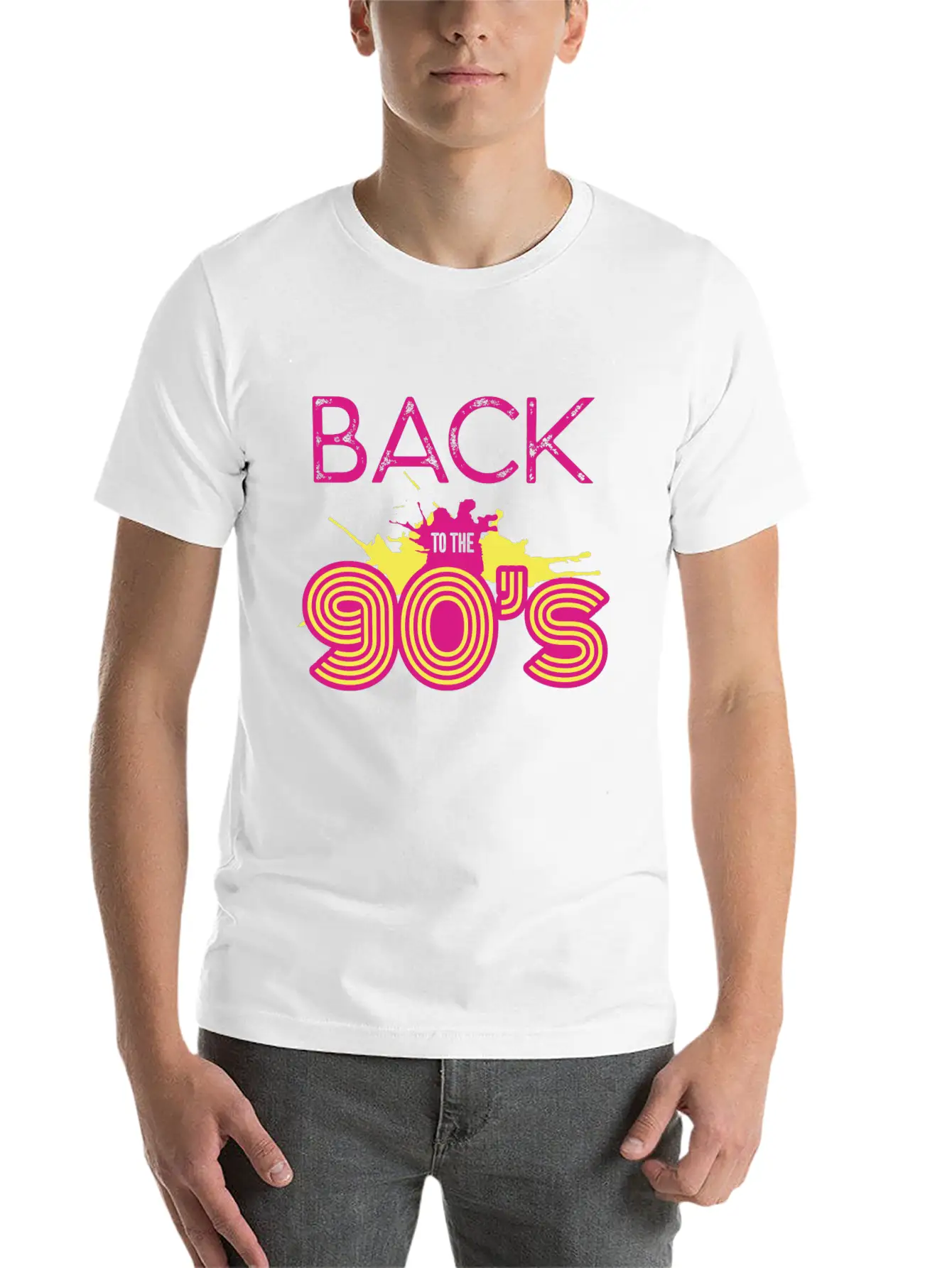 90s Party Disco Retro Revival Past Back Gift Idea Unisex Casual T-Shirt – Clean Design For Daily Comfort