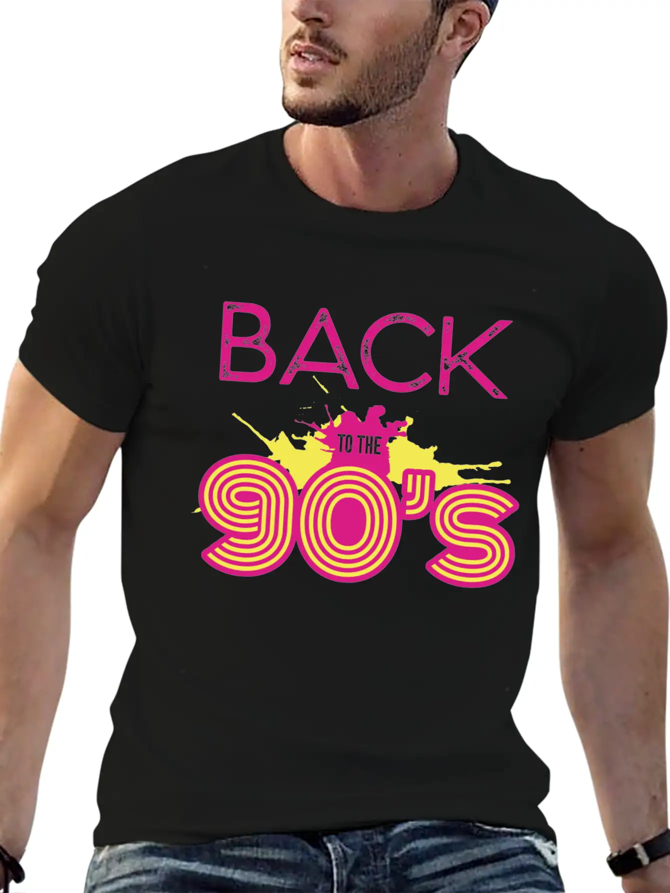 90s Party Disco Retro Revival Past Back Gift Idea Unisex Casual T-Shirt – Clean Design For Daily Comfort