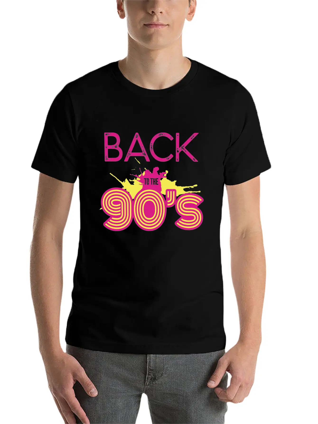 90s Party Disco Retro Revival Past Back Gift Idea Unisex Casual T-Shirt – Clean Design For Daily Comfort