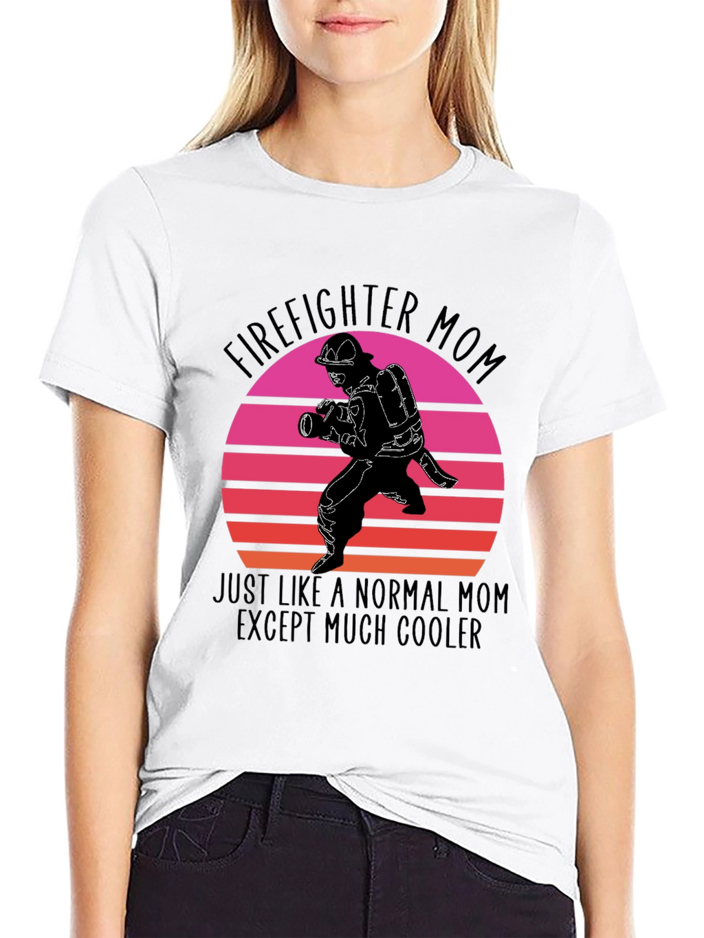 Firefighter Mom Graphic T-Shirt - Cool Mom Edition