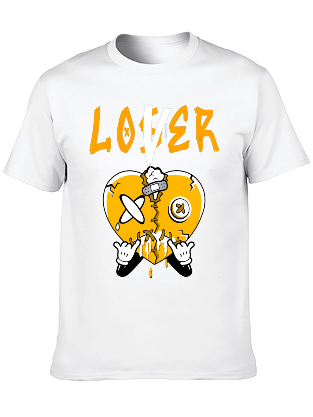 Broken Heart Loser Graphic Tee - Black