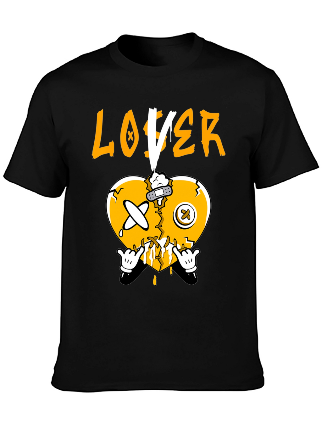 Broken Heart Loser Graphic Tee - Black