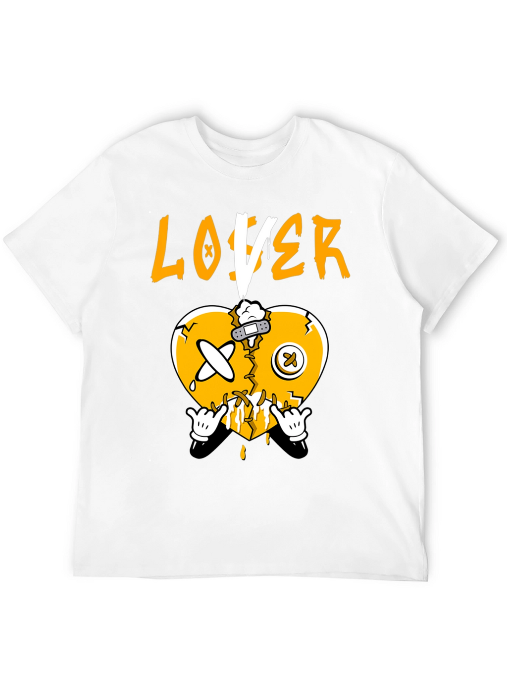 Broken Heart Loser Graphic Tee - Black