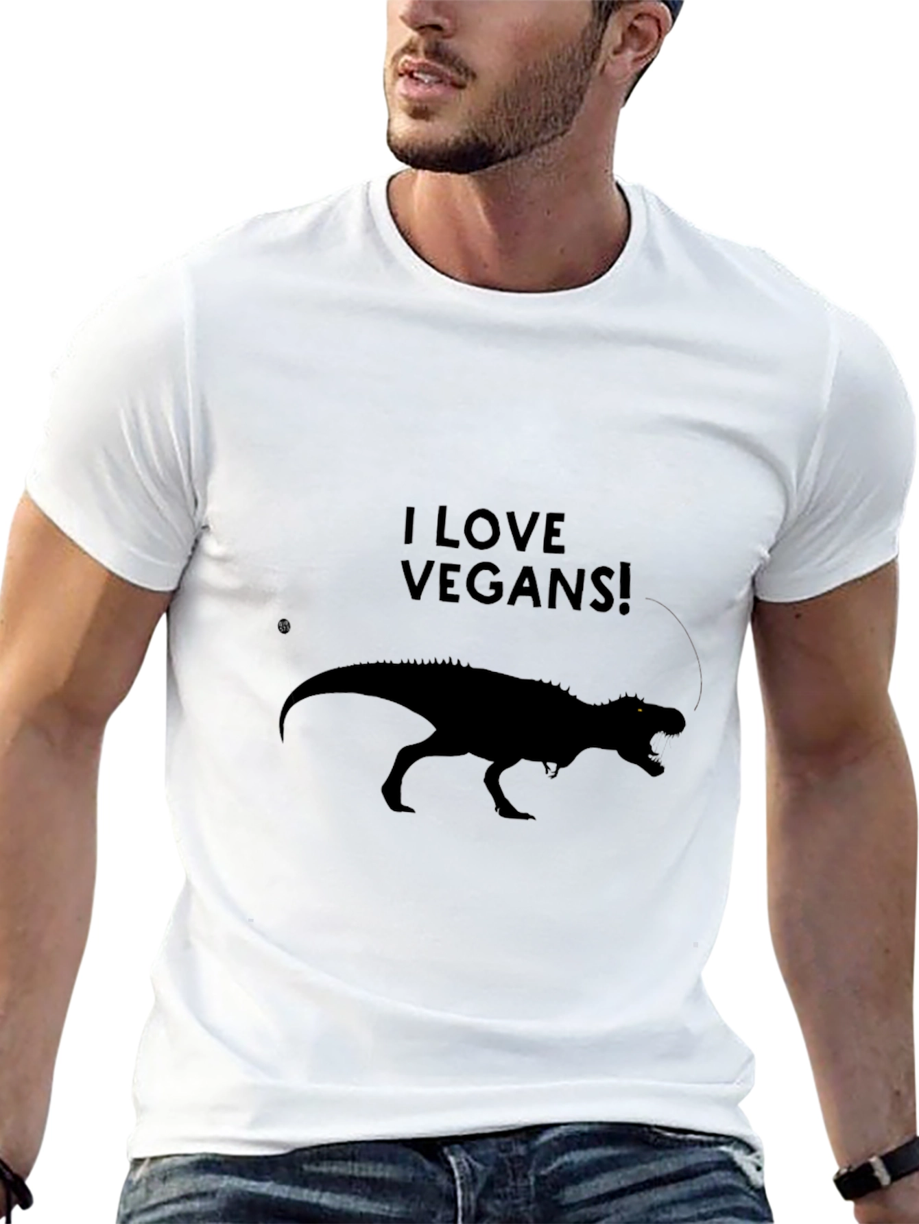 I Love Vegans! Dinosaur T-Shirt