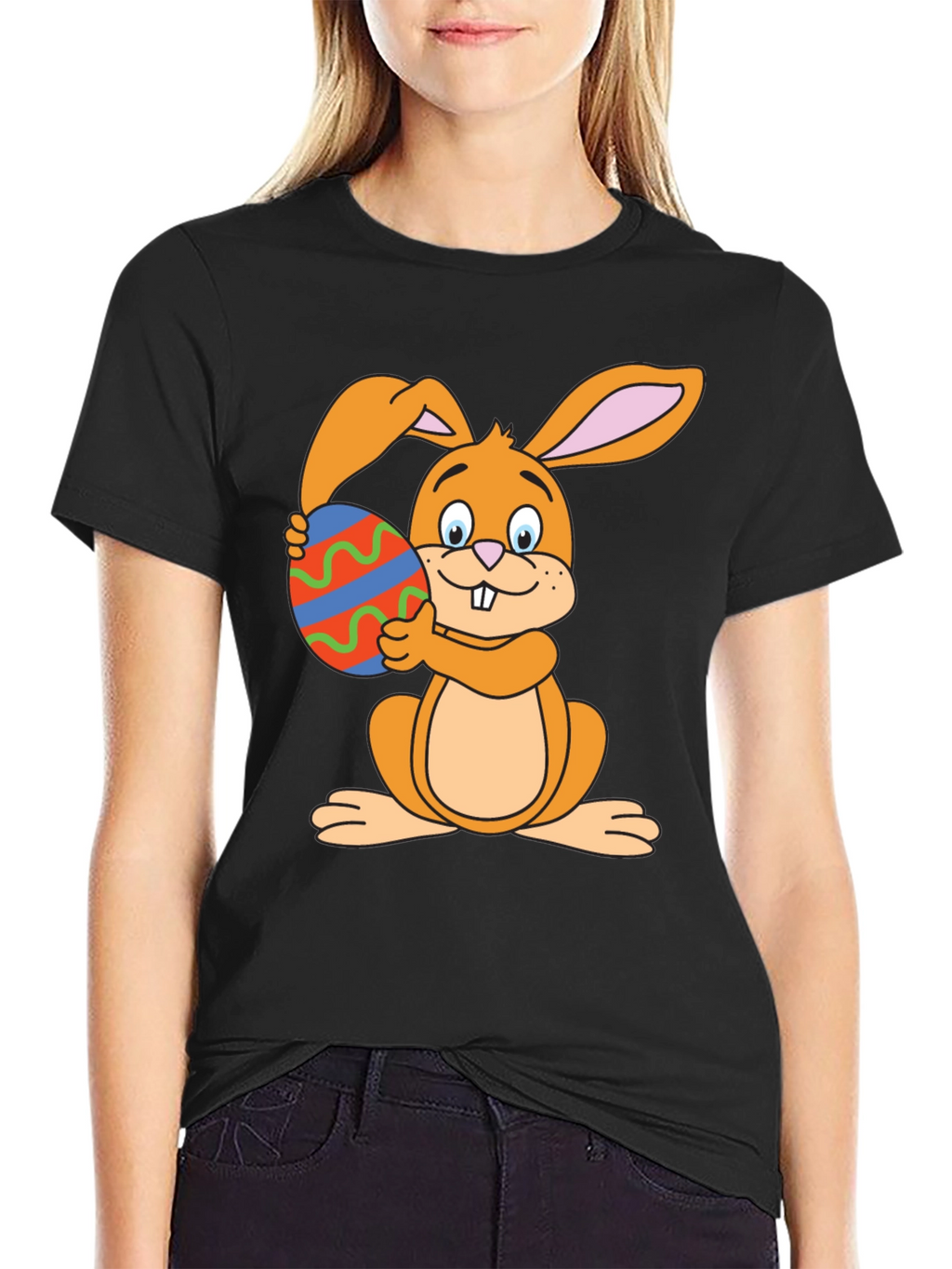 Easter Bunny T-Shirt - Cute Rabbit Egg Graphic Tee