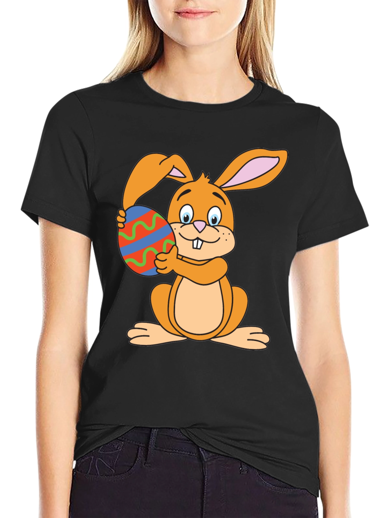 Easter Bunny T-Shirt - Cute Rabbit Egg Graphic Tee