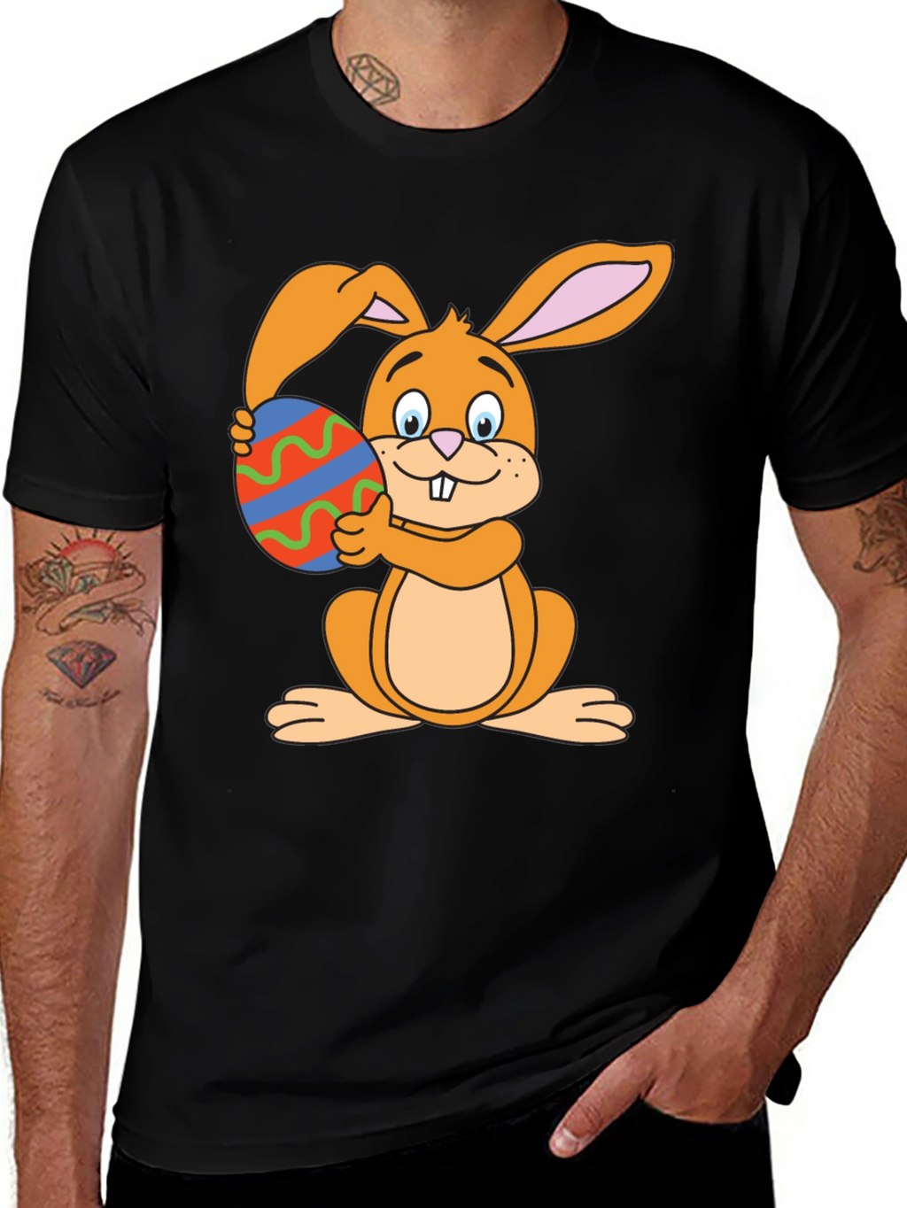 Easter Bunny T-Shirt - Cute Rabbit Egg Graphic Tee