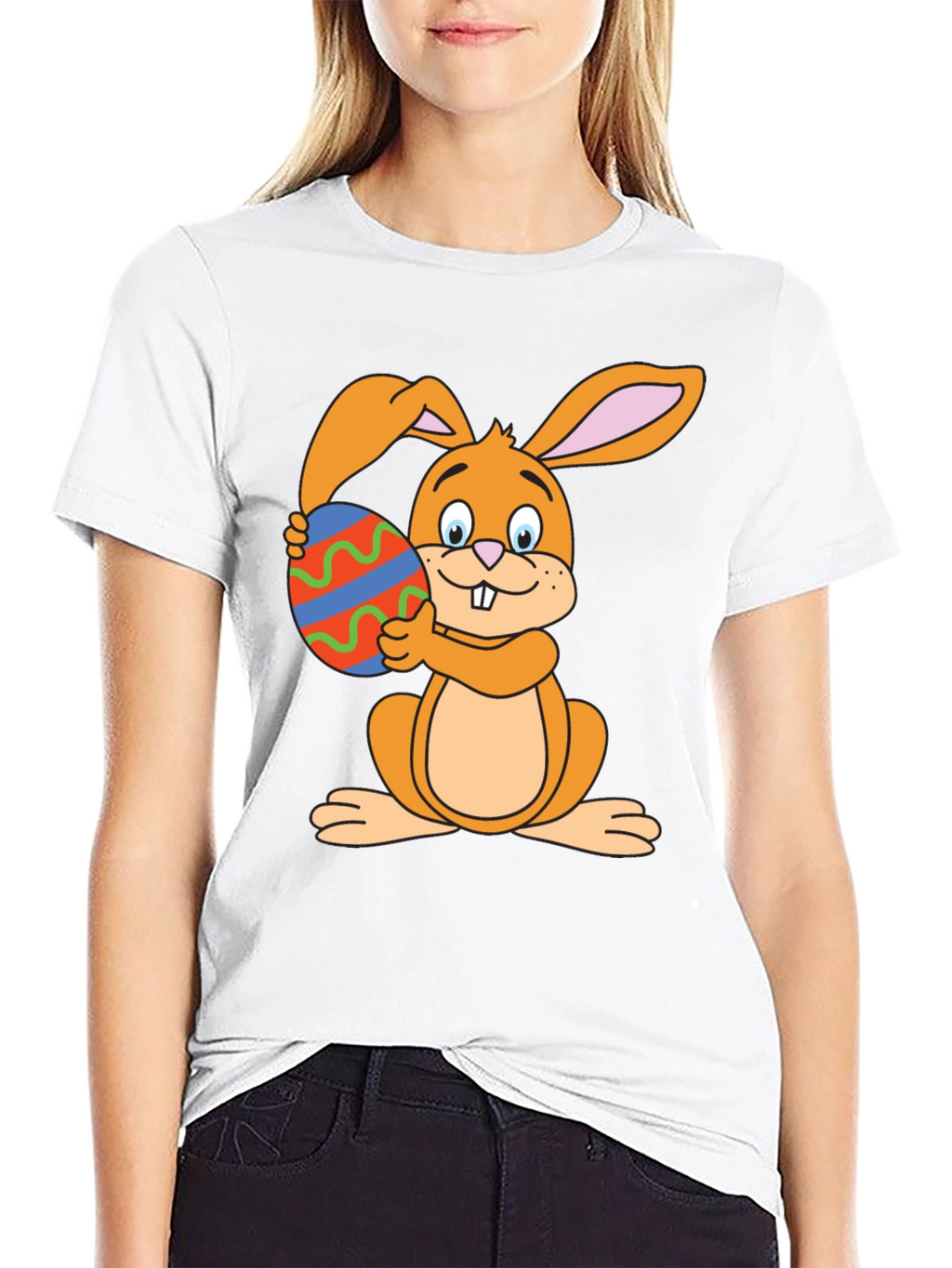 Easter Bunny T-Shirt - Cute Rabbit Egg Graphic Tee