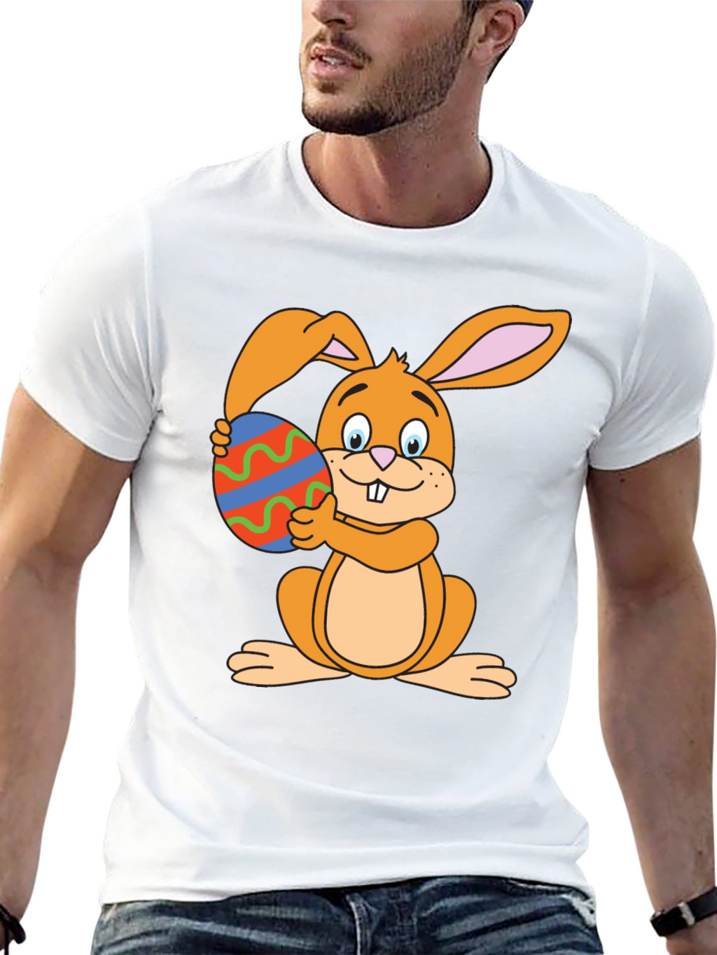 Easter Bunny T-Shirt - Cute Rabbit Egg Graphic Tee