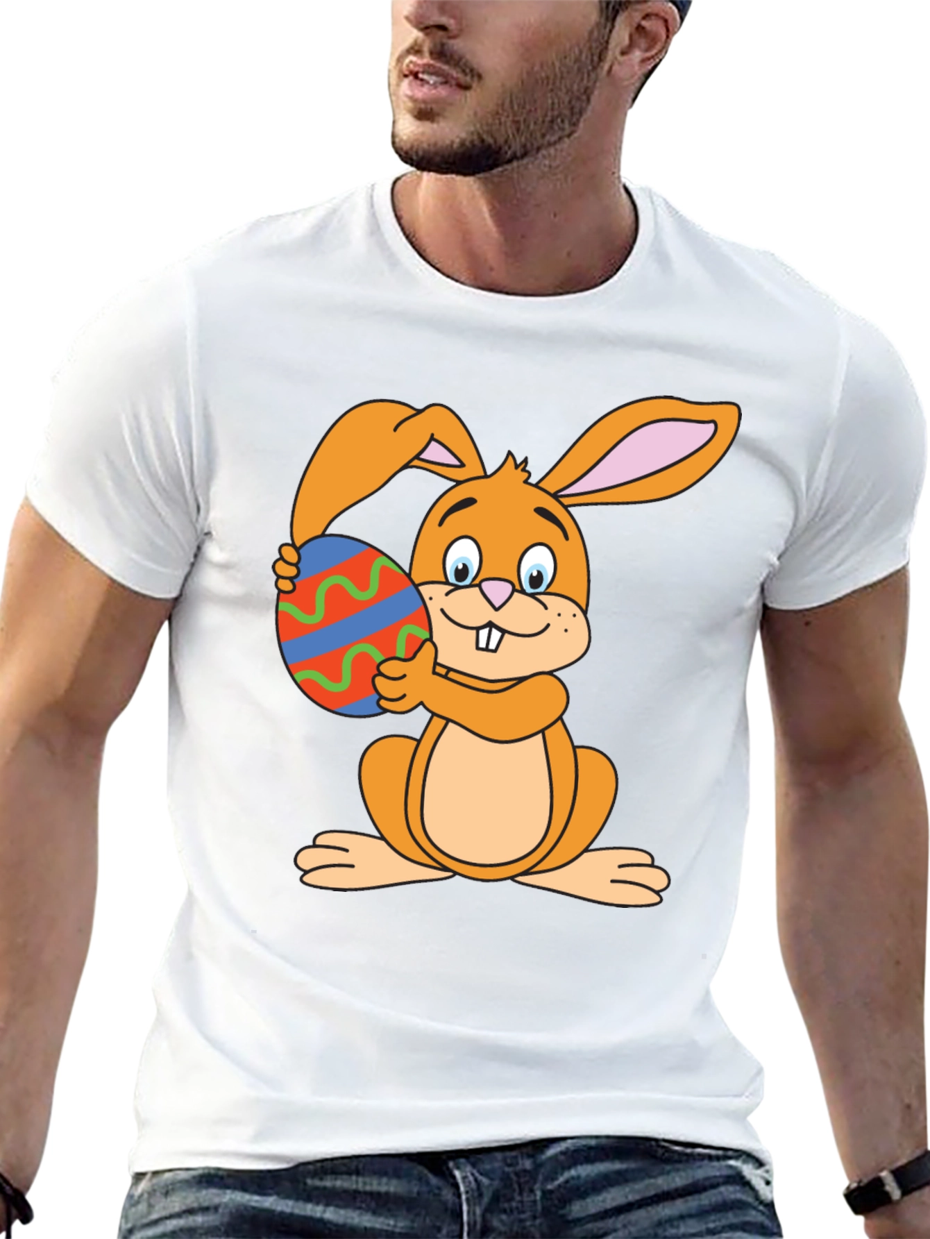 Easter Bunny T-Shirt - Cute Rabbit Egg Graphic Tee