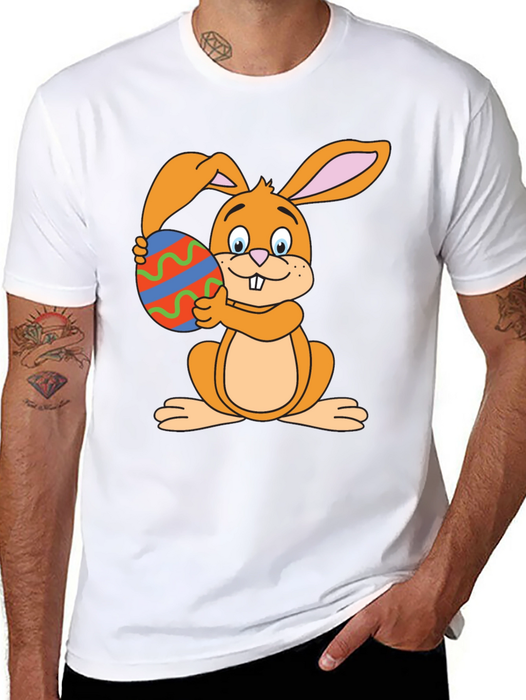 Easter Bunny T-Shirt - Cute Rabbit Egg Graphic Tee