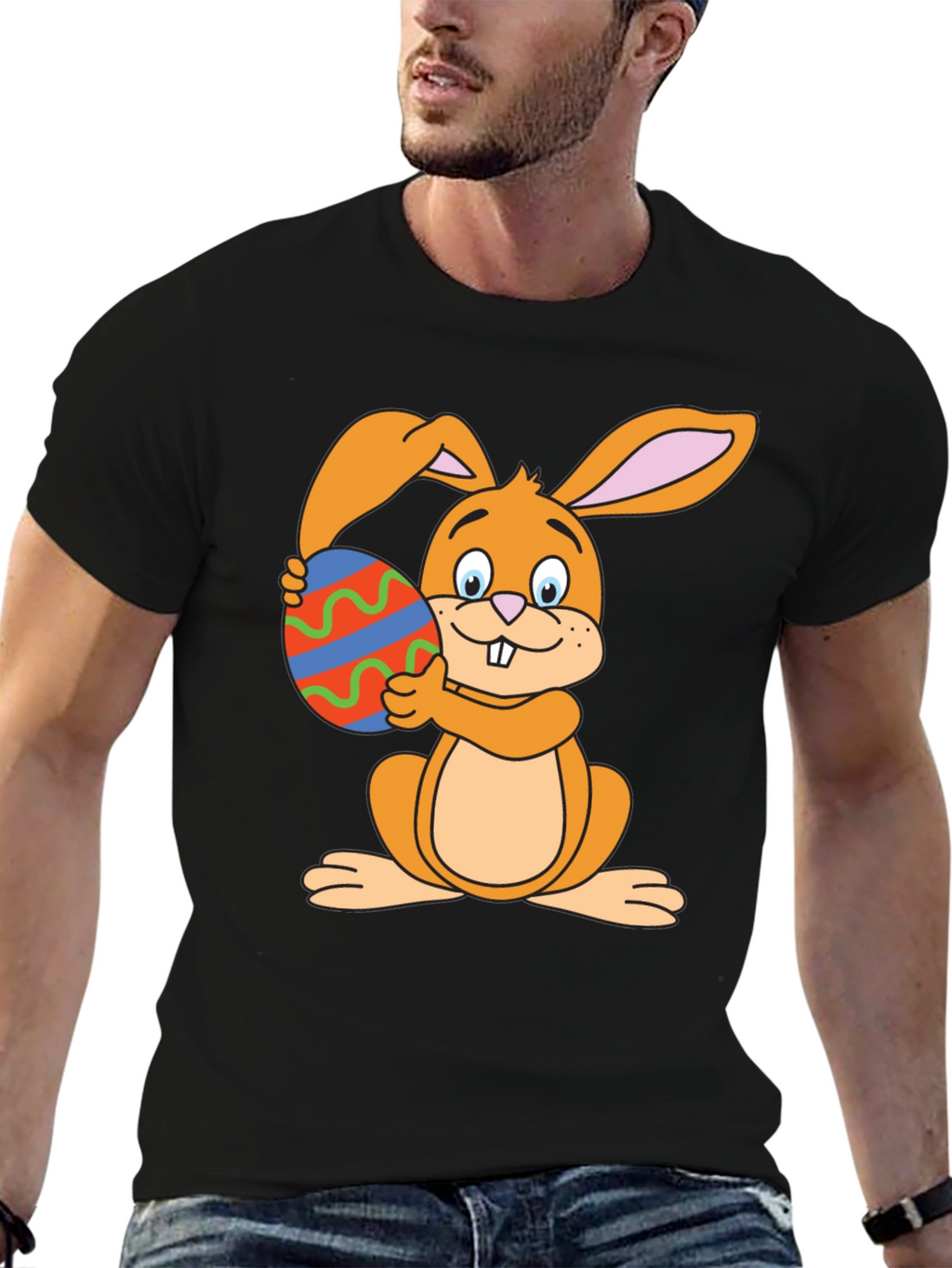 Easter Bunny T-Shirt - Cute Rabbit Egg Graphic Tee