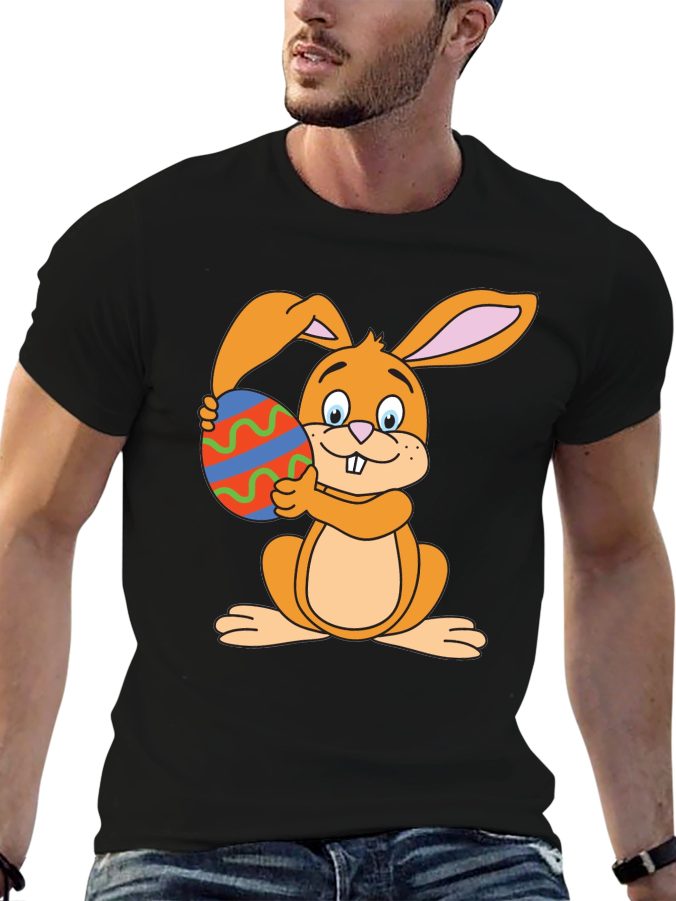 Easter Bunny T-Shirt - Cute Rabbit Egg Graphic Tee