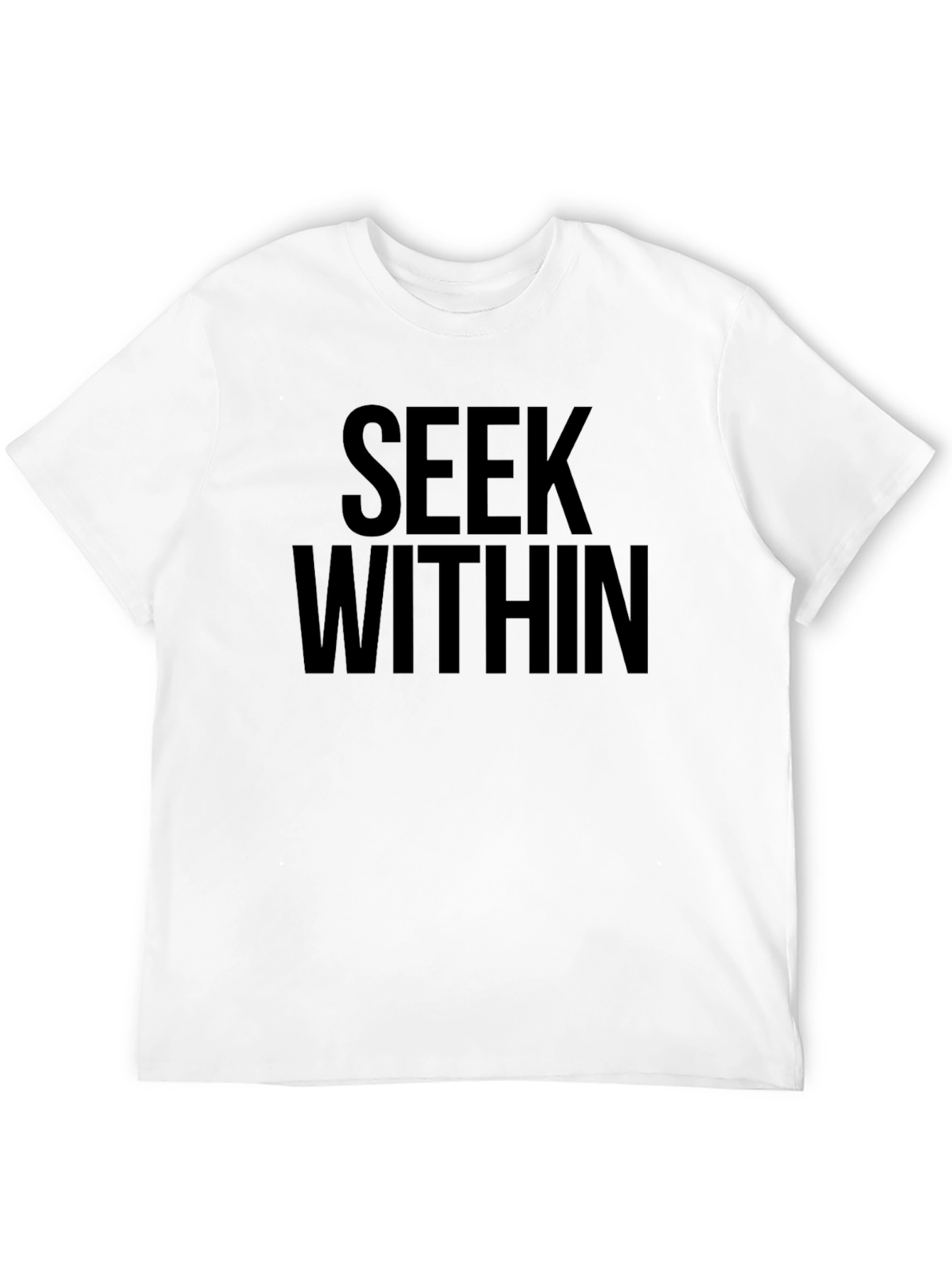 Seek Within Black Graphic T-Shirt