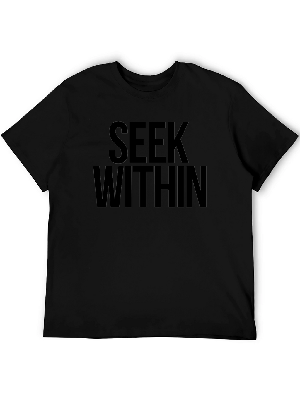 Seek Within Black Graphic T-Shirt