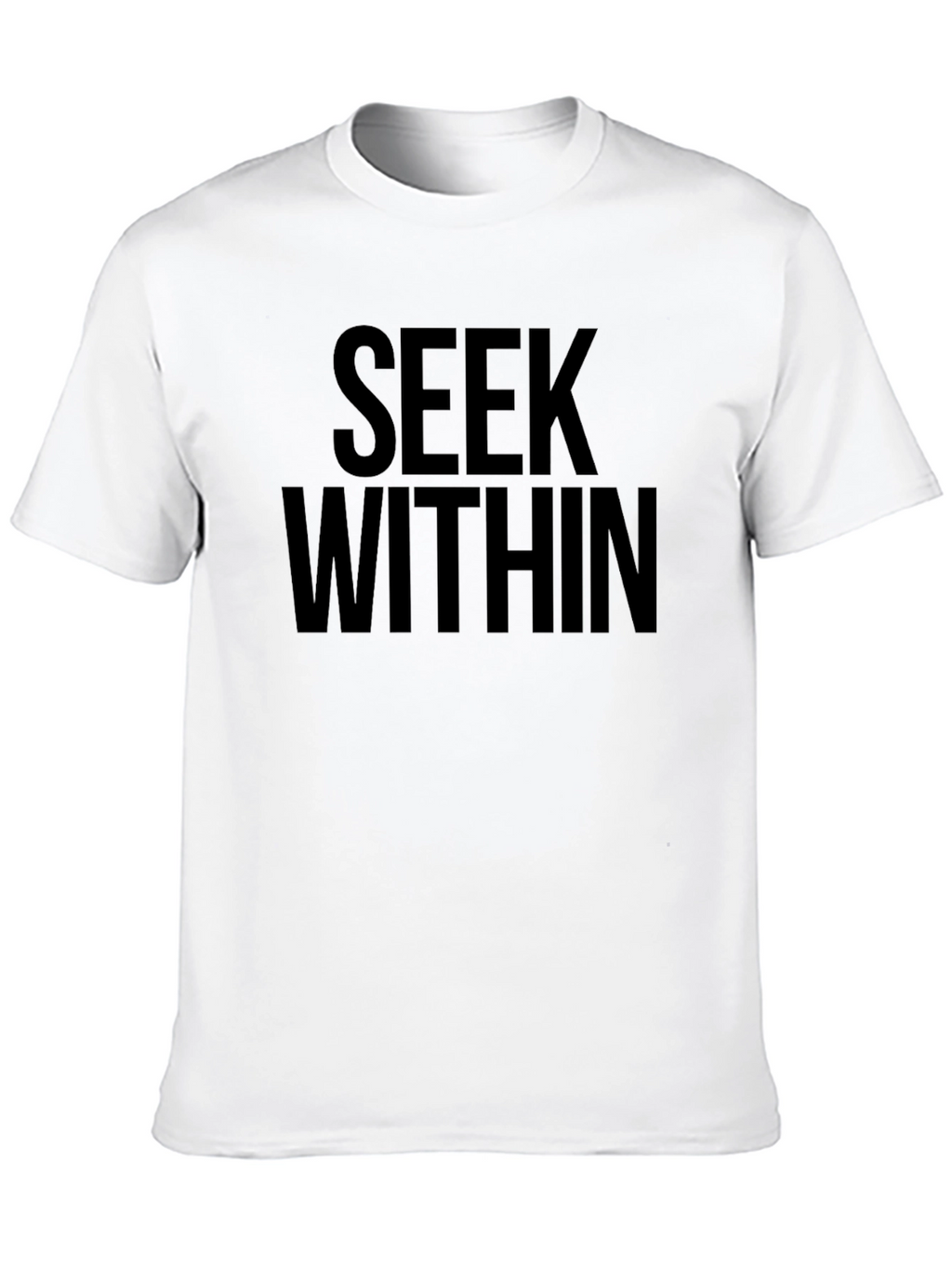 Seek Within Black Graphic T-Shirt