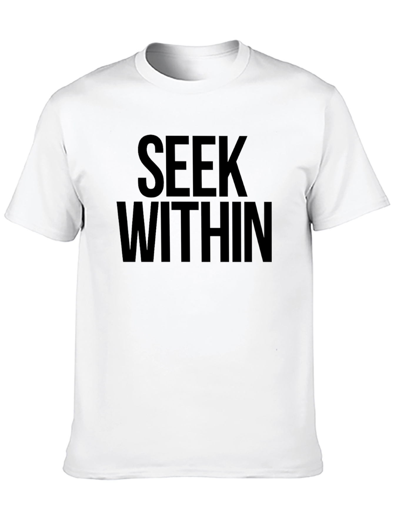 Seek Within Black Graphic T-Shirt