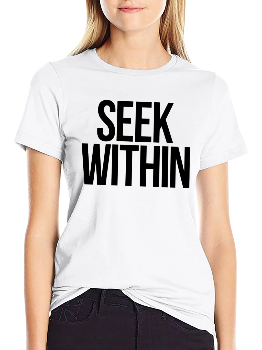Seek Within Black Graphic T-Shirt