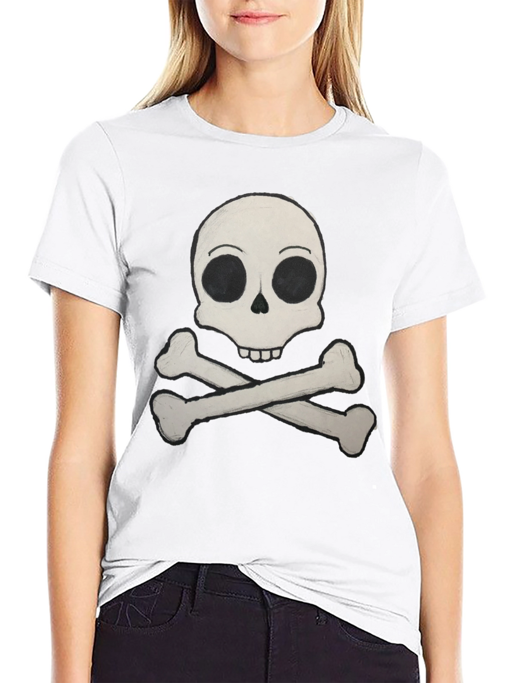 Skull & Crossbones Graphic Tee - Classic Pirate Style
