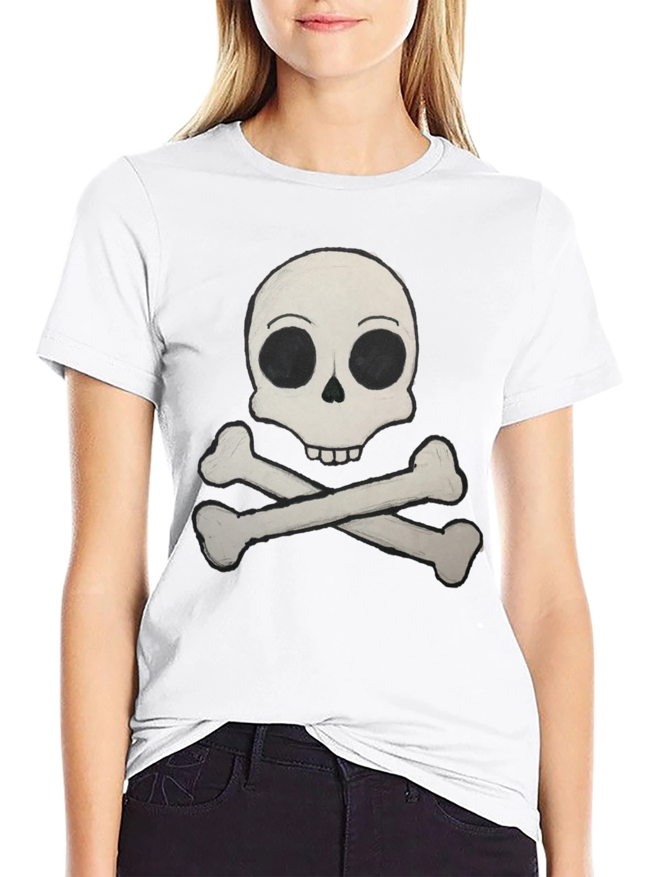 Skull & Crossbones Graphic Tee - Classic Pirate Style
