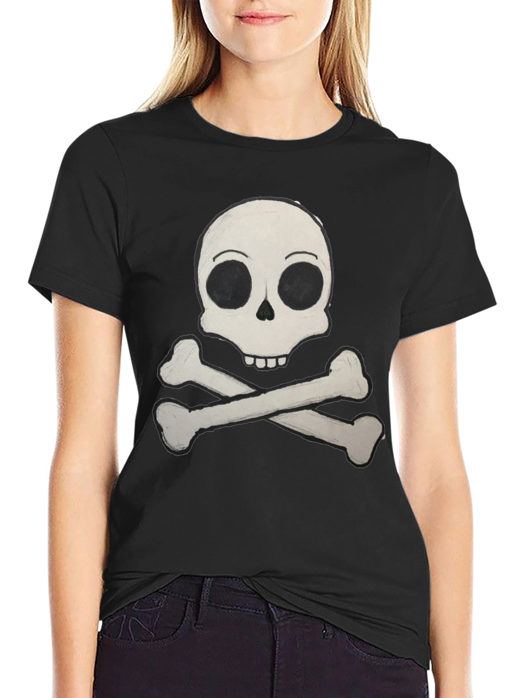 Skull & Crossbones Graphic Tee - Classic Pirate Style