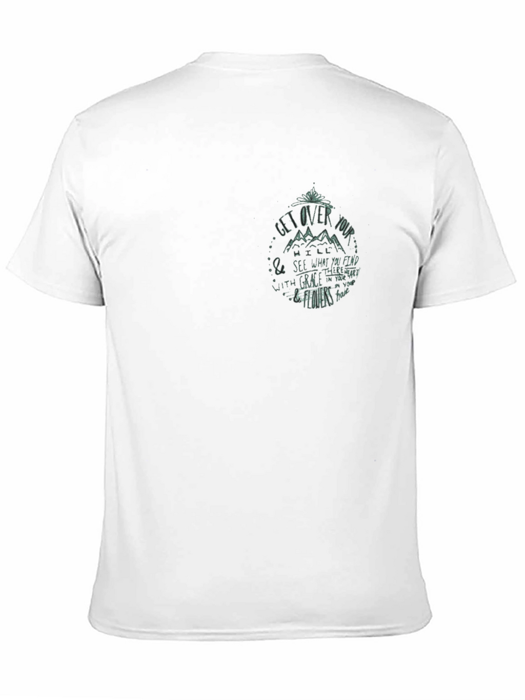 Motivational Graphic Print Crew Neck T-Shirt