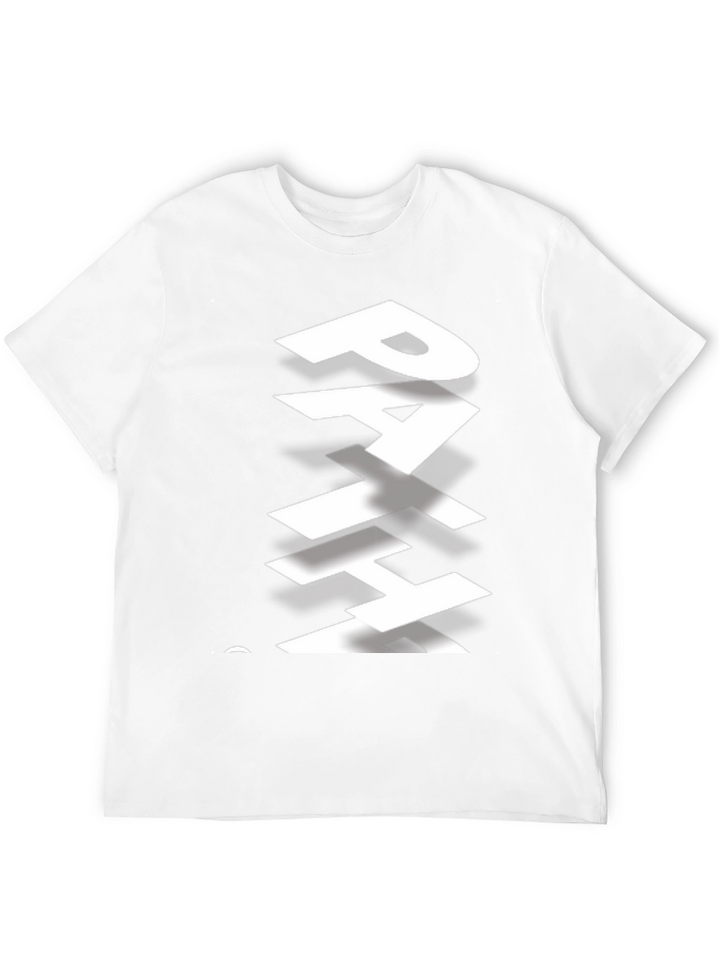 Stylish Path Graphic Print Black T-Shirt