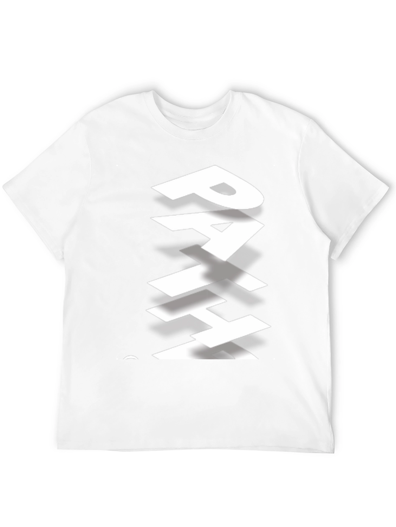 Stylish Path Graphic Print Black T-Shirt