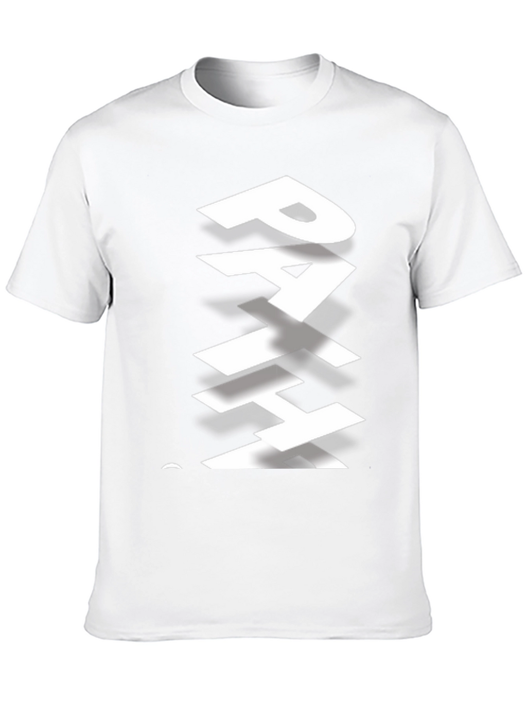 Stylish Path Graphic Print Black T-Shirt