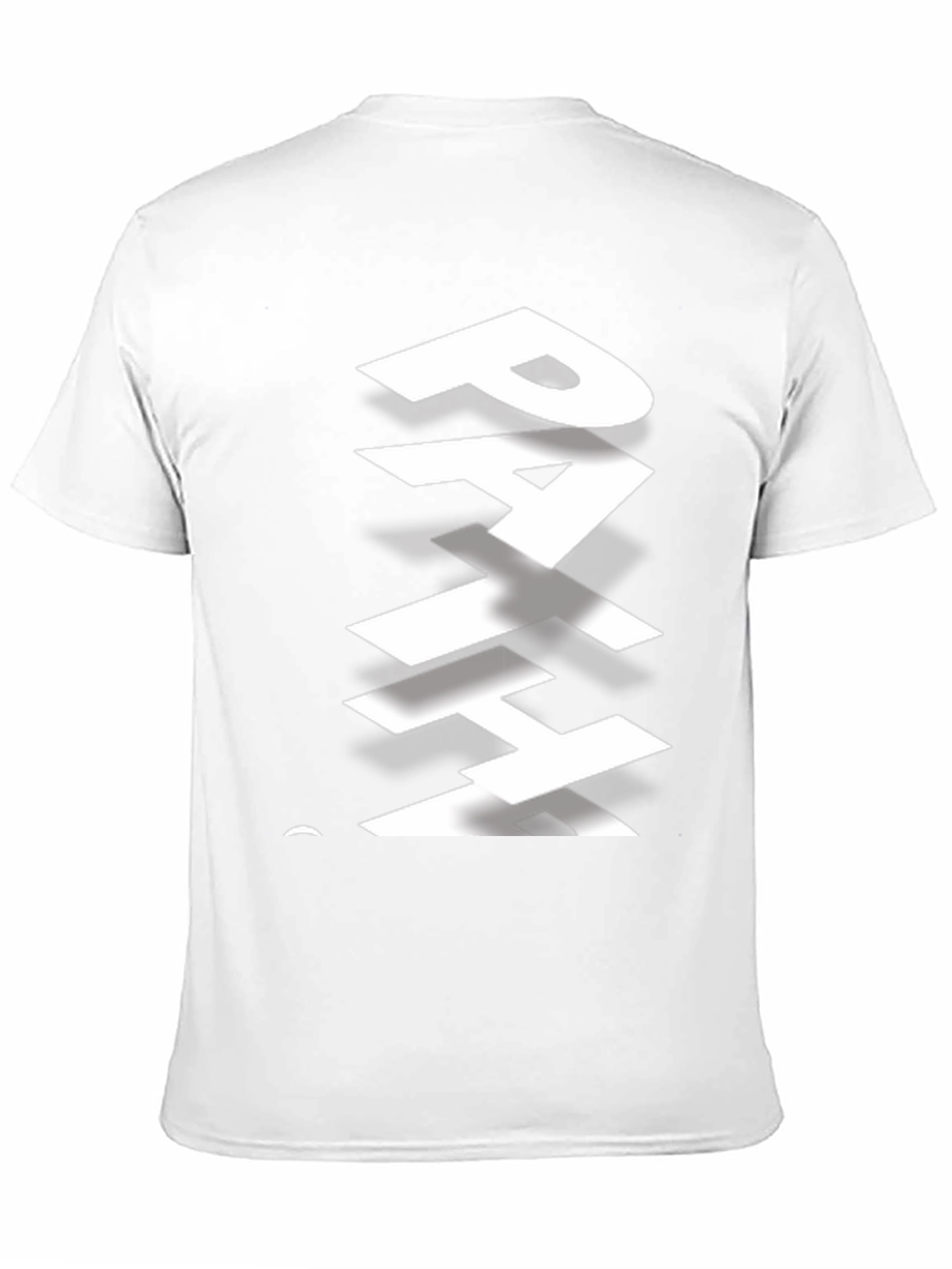 Stylish Path Graphic Print Black T-Shirt