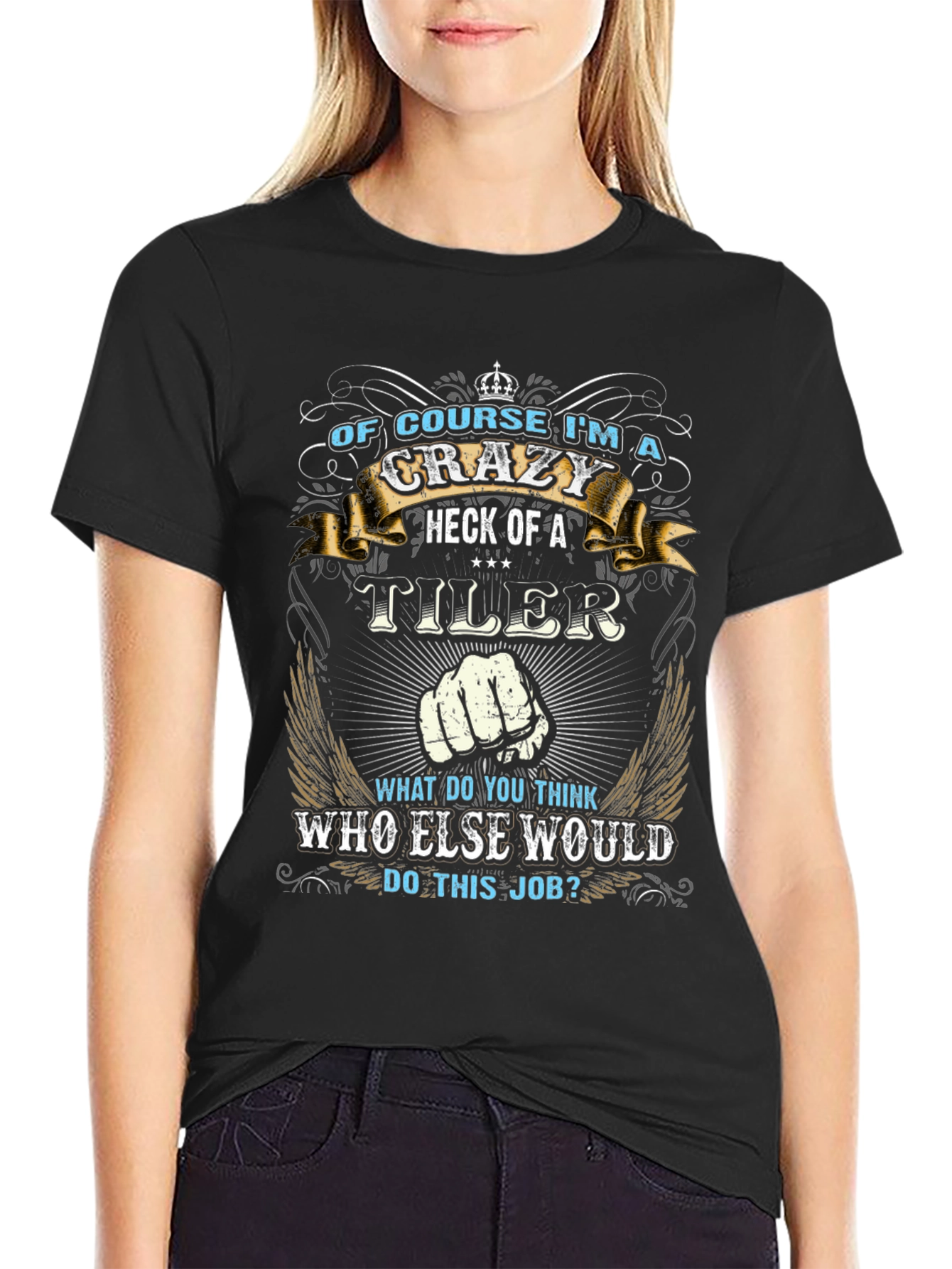 Crazy Tiler Graphic T-Shirt