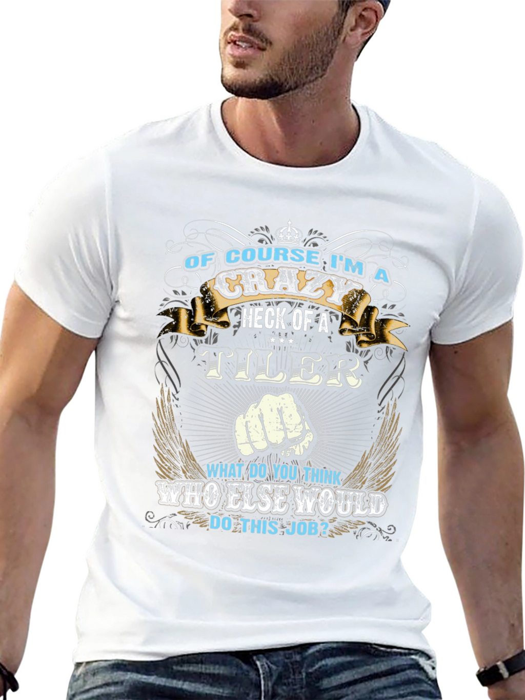Crazy Tiler Graphic T-Shirt