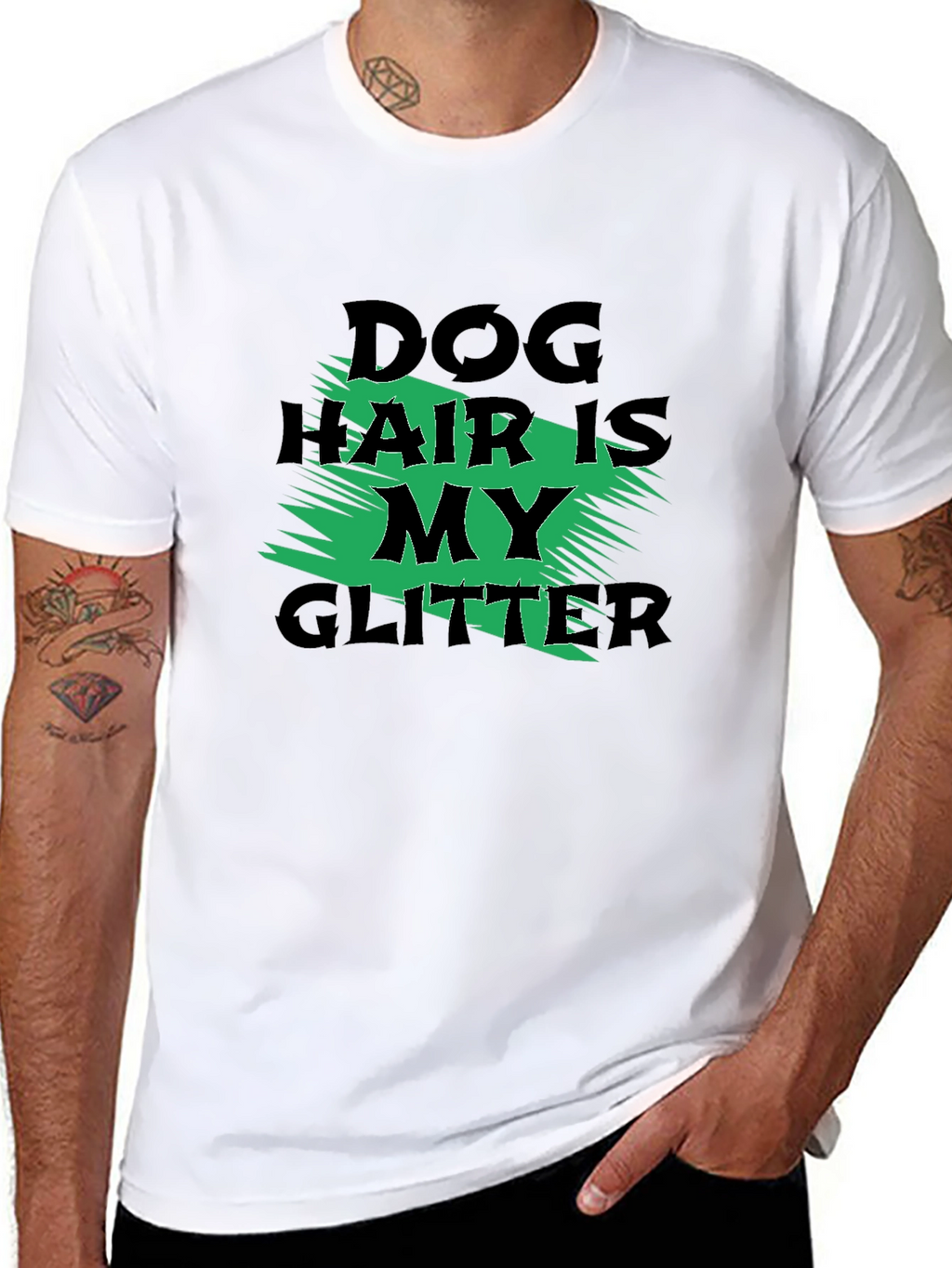 Dog Hair is My Glitter Graphic Tee