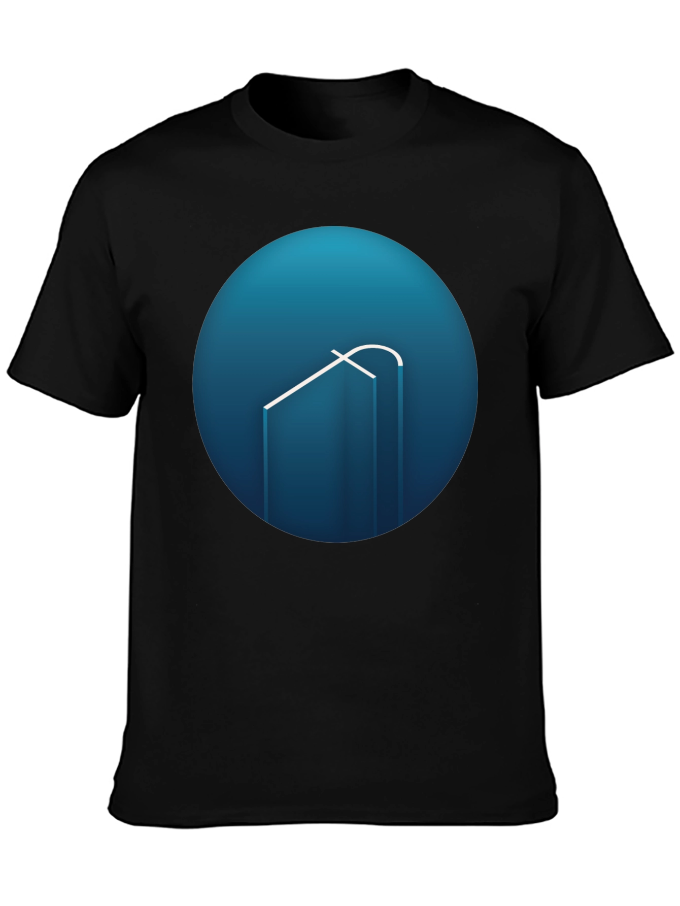 Modern Blue Logo Graphic Tee