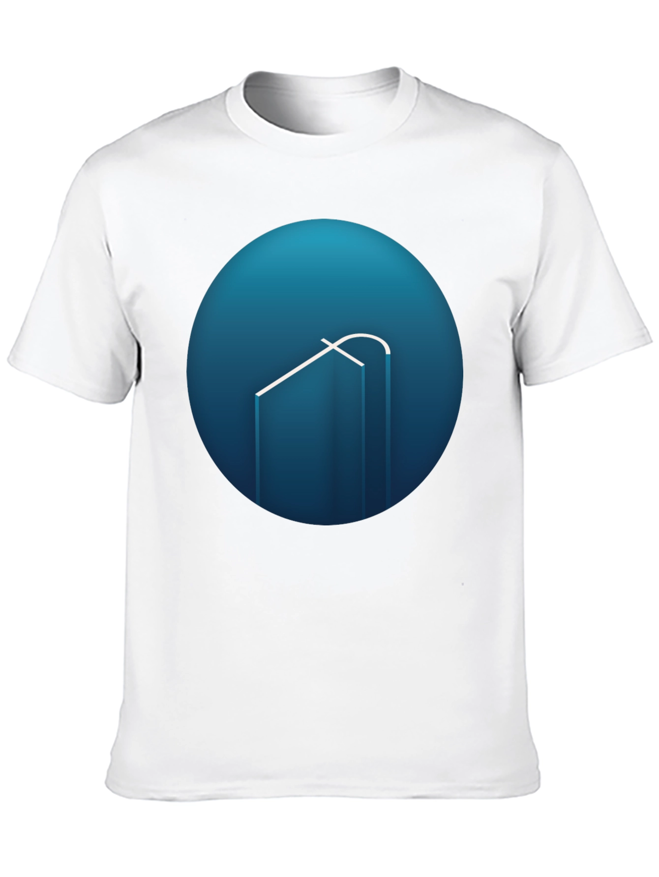 Modern Blue Logo Graphic Tee
