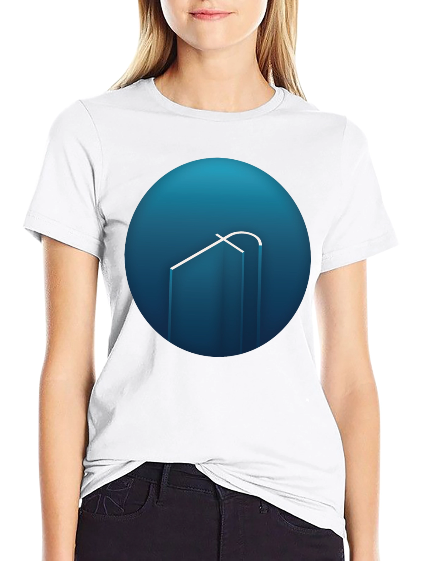 Modern Blue Logo Graphic Tee