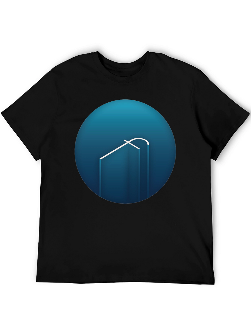 Modern Blue Logo Graphic Tee