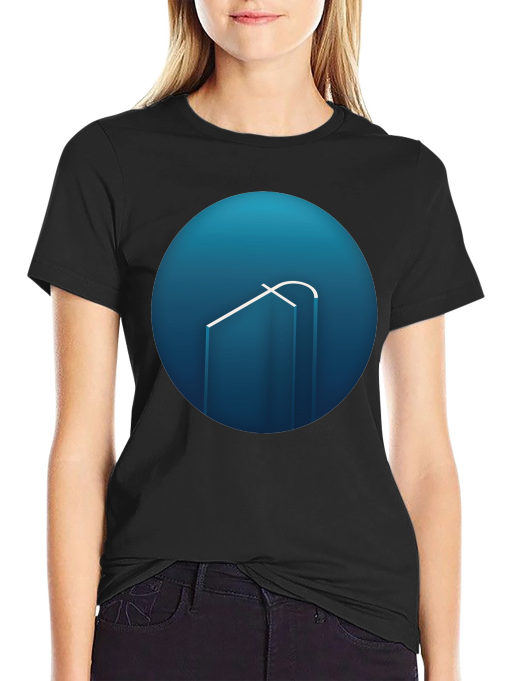 Modern Blue Logo Graphic Tee