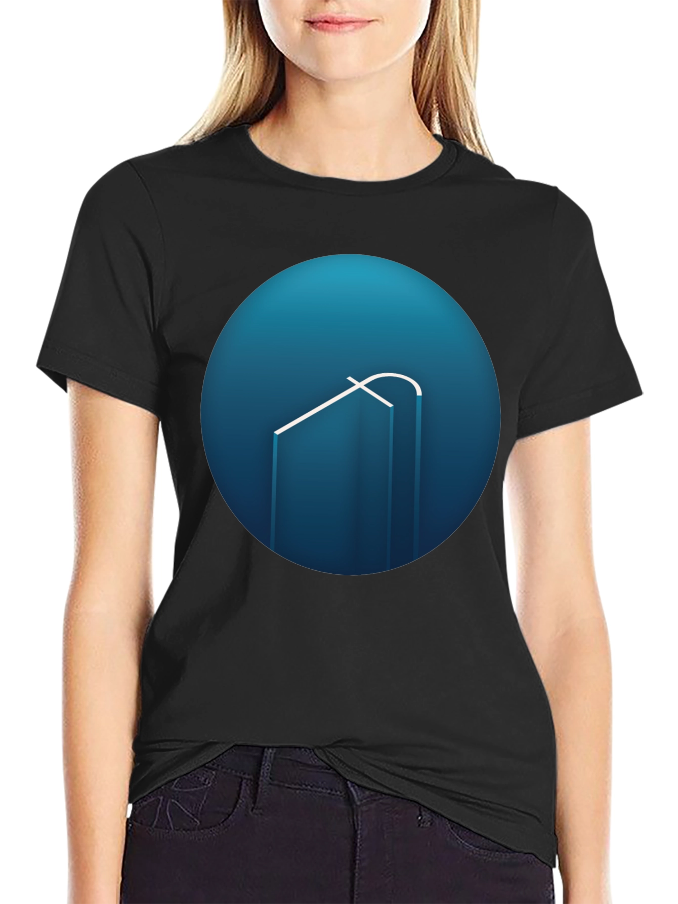 Modern Blue Logo Graphic Tee