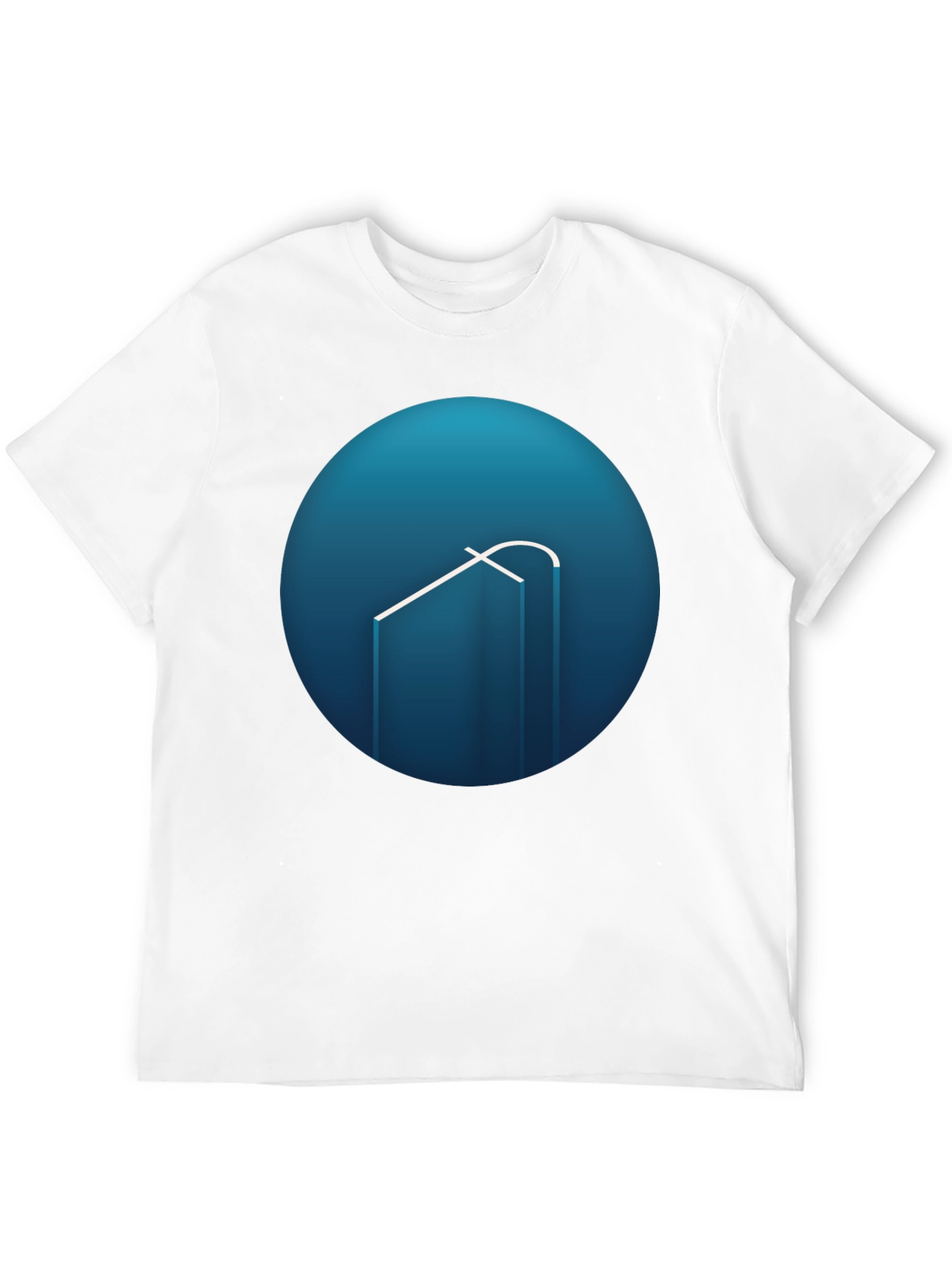 Modern Blue Logo Graphic Tee