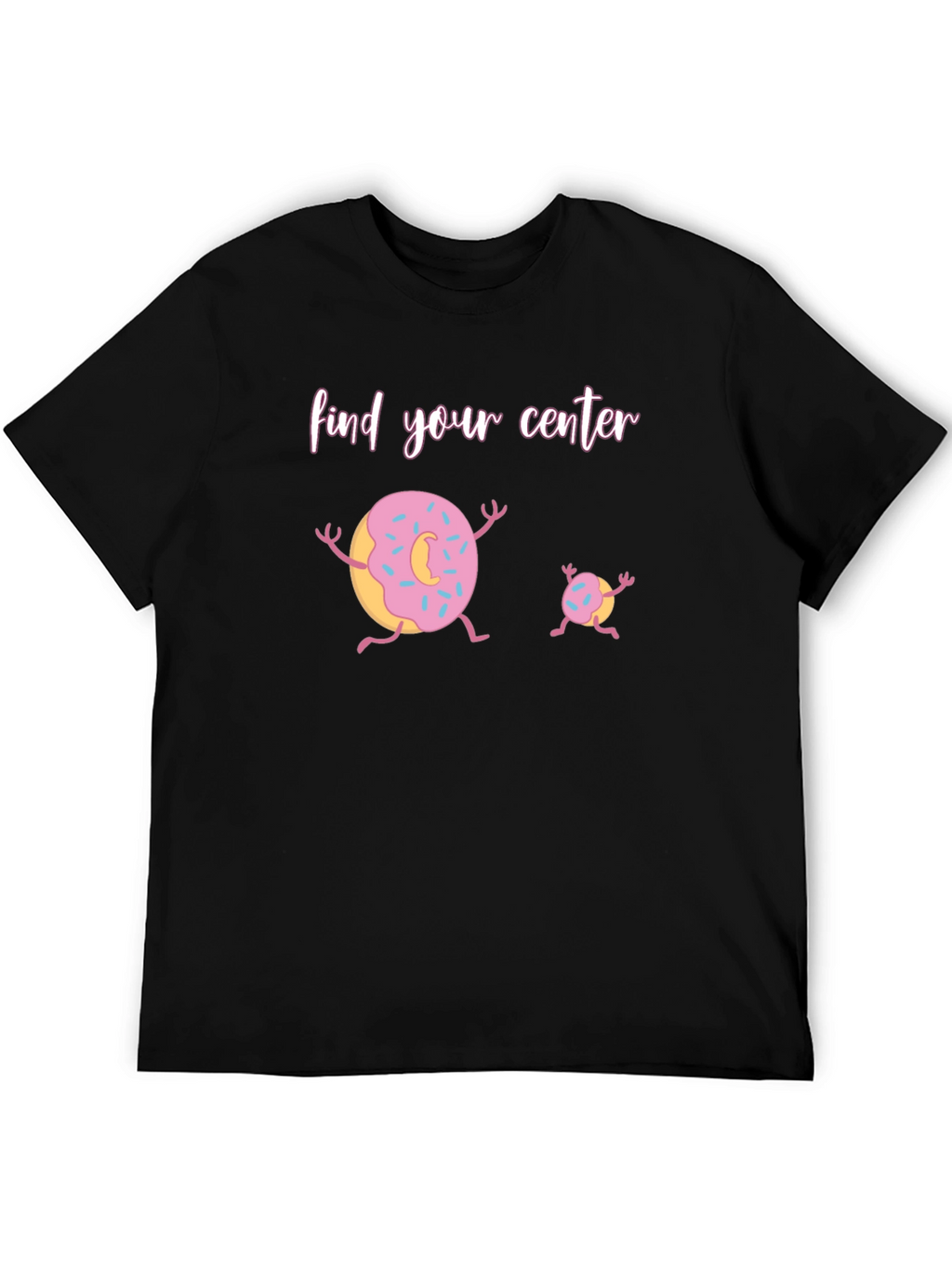 Find Your Center Donut Graphic T-Shirt