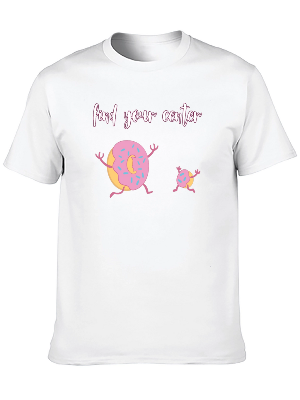 Find Your Center Donut Graphic T-Shirt