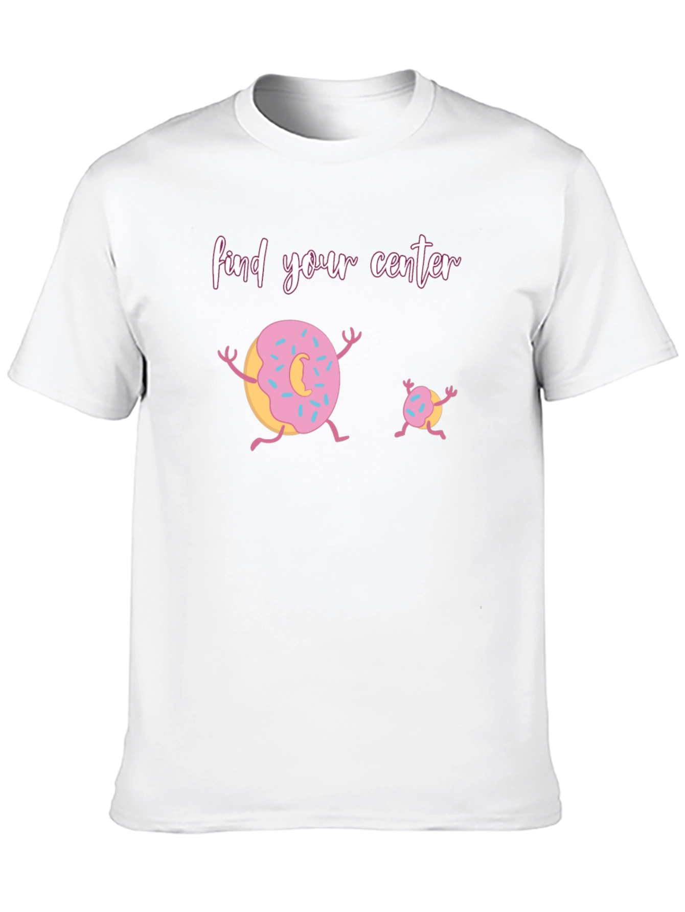 Find Your Center Donut Graphic T-Shirt