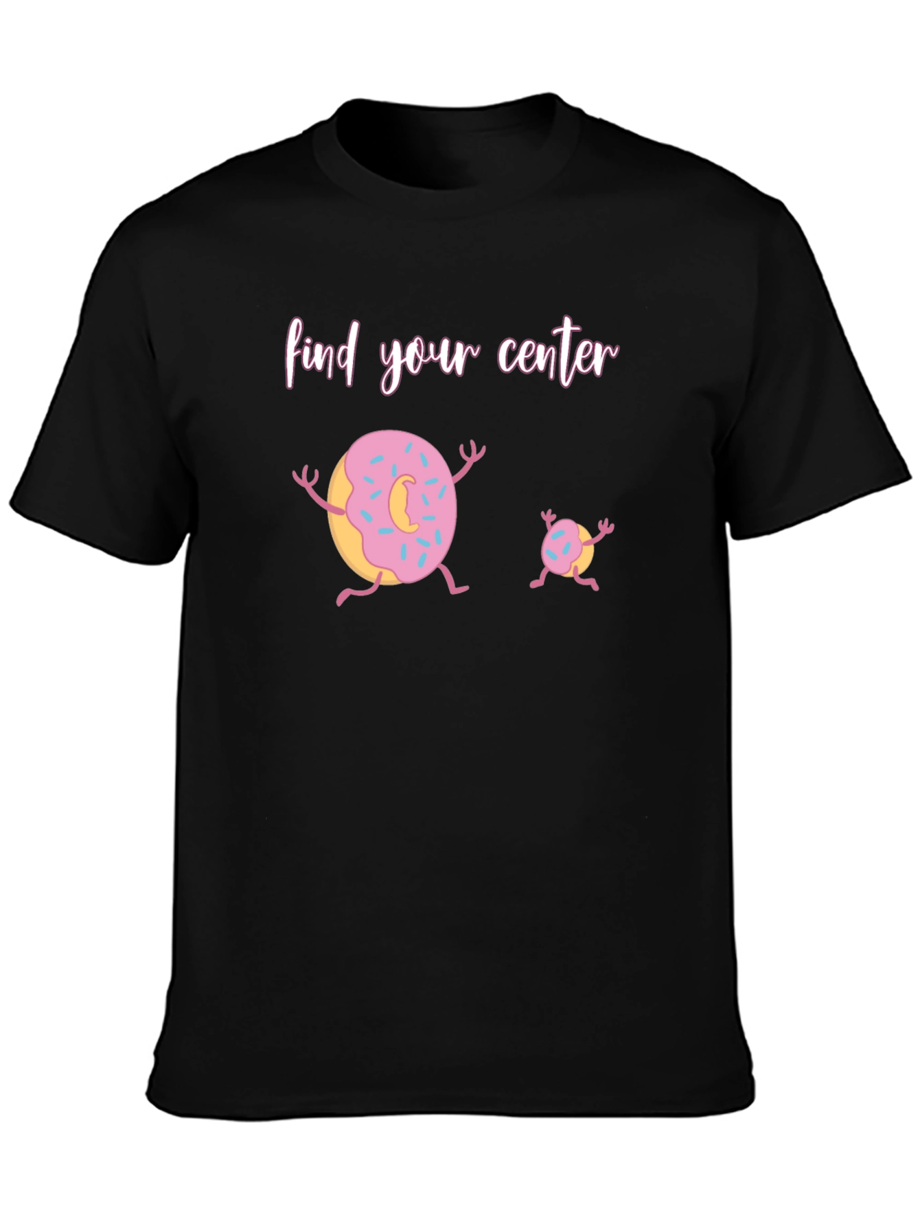 Find Your Center Donut Graphic T-Shirt