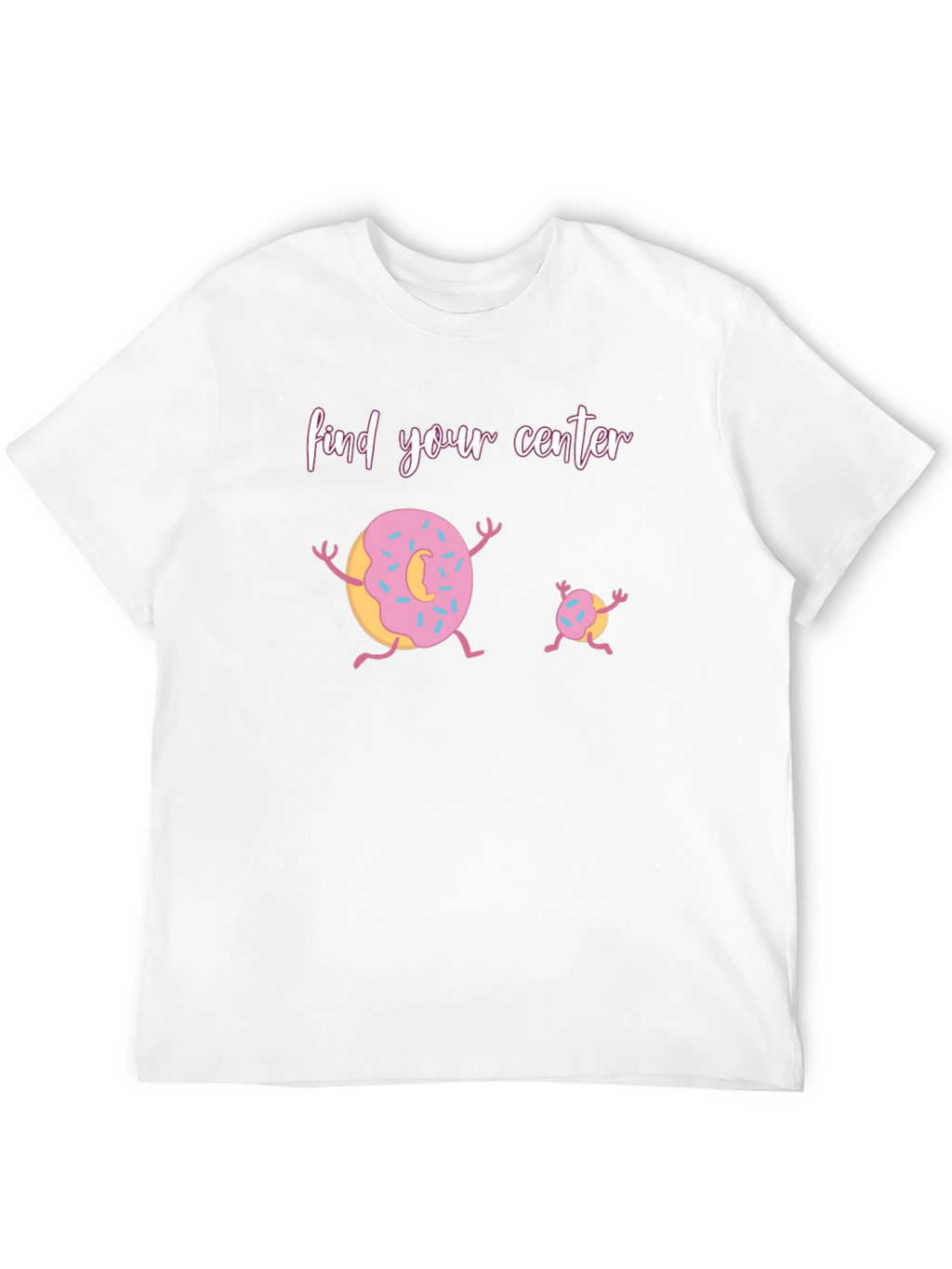 Find Your Center Donut Graphic T-Shirt