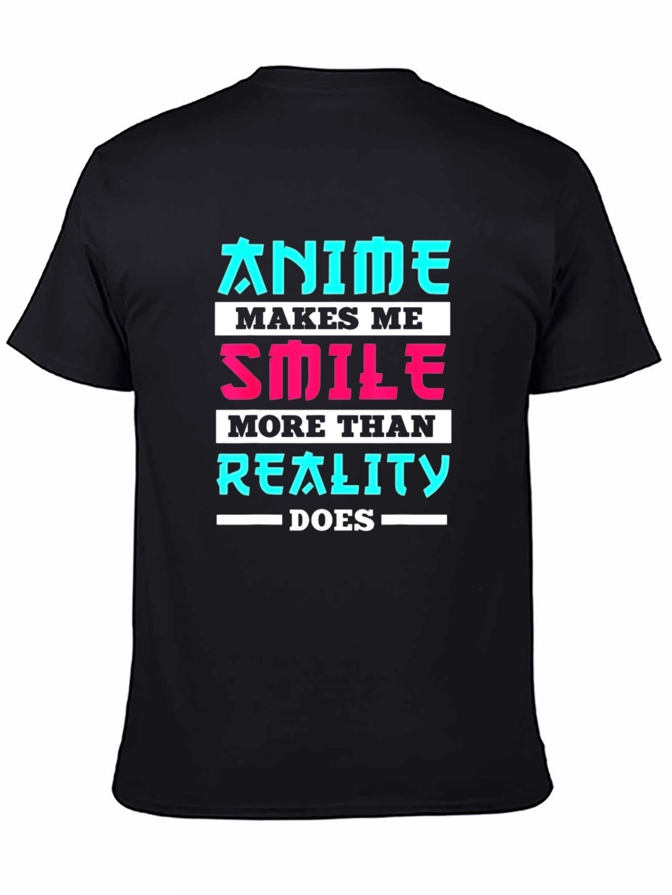 Anime Makes Me Smile T-Shirt - Geek Tee