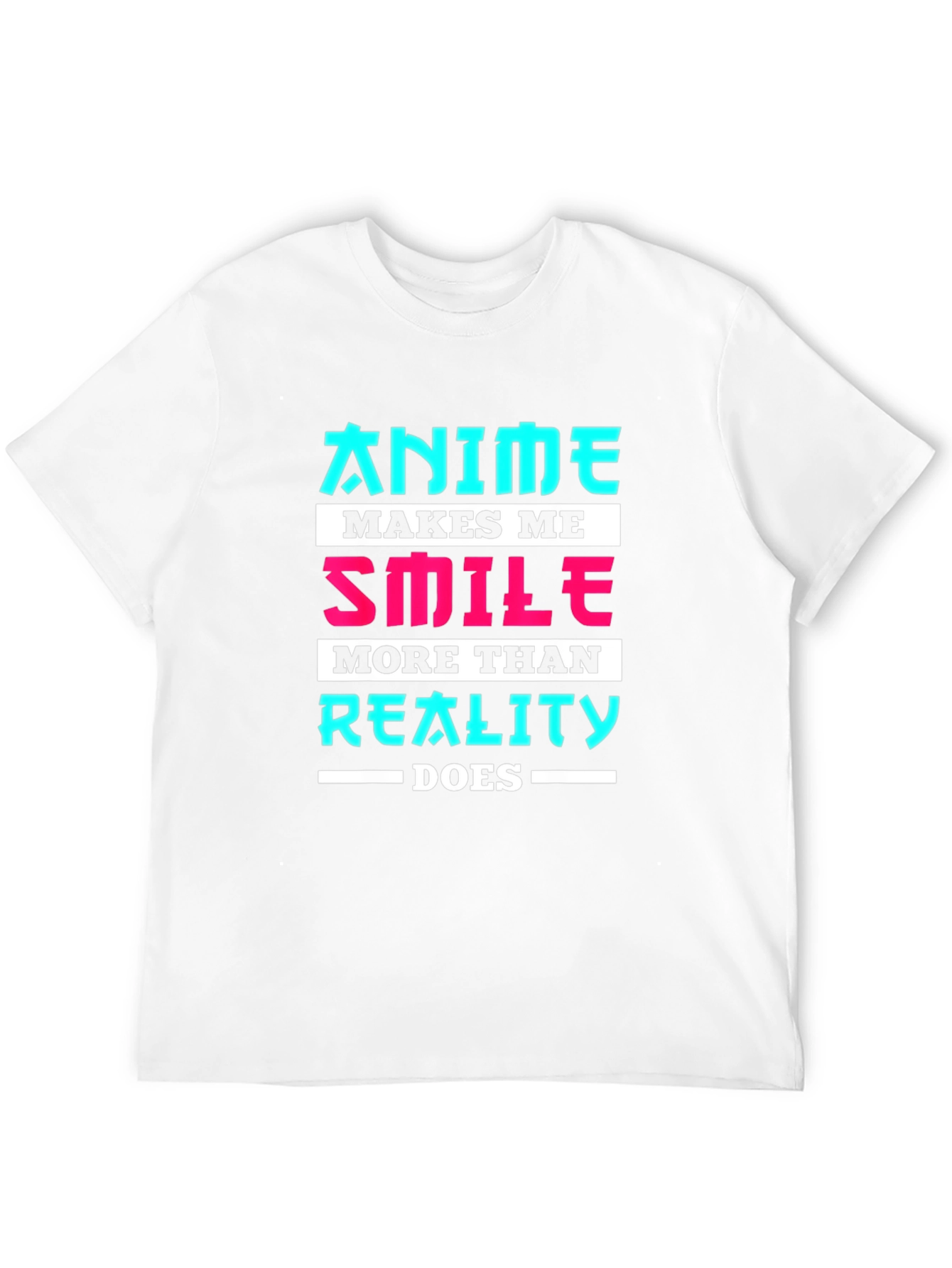Anime Makes Me Smile T-Shirt - Geek Tee