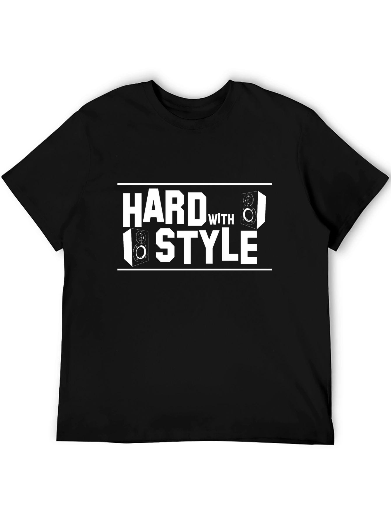 Hard with Style Graphic Tee - Black T-Shirt